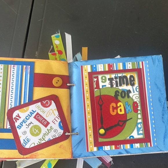 Happy birthday paper bag premade scrapbook brand new just made - Picture 7 of 9